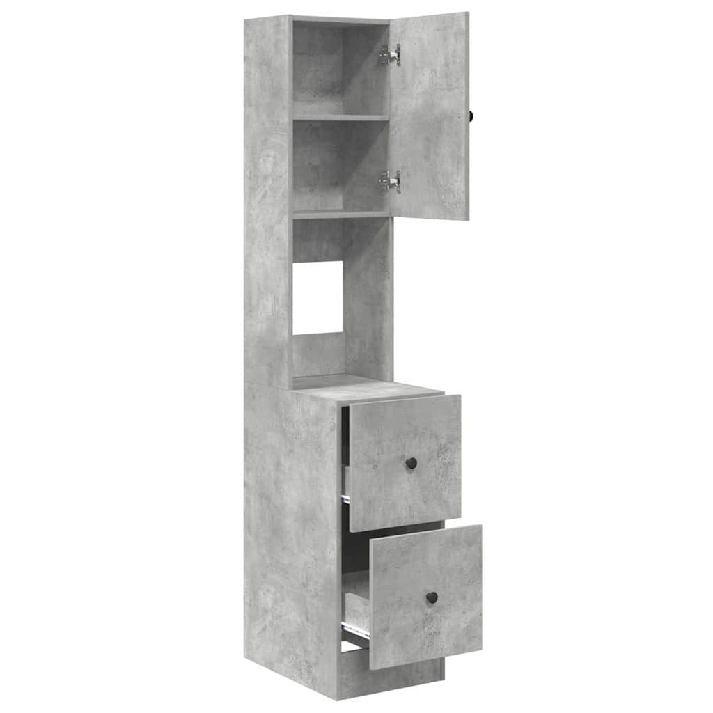 Keukenkast met lade Grijs 35 x 50 x 180 cm Bewerkt hout is nu te koop bij PeponiXL, paradijselijk wonen!