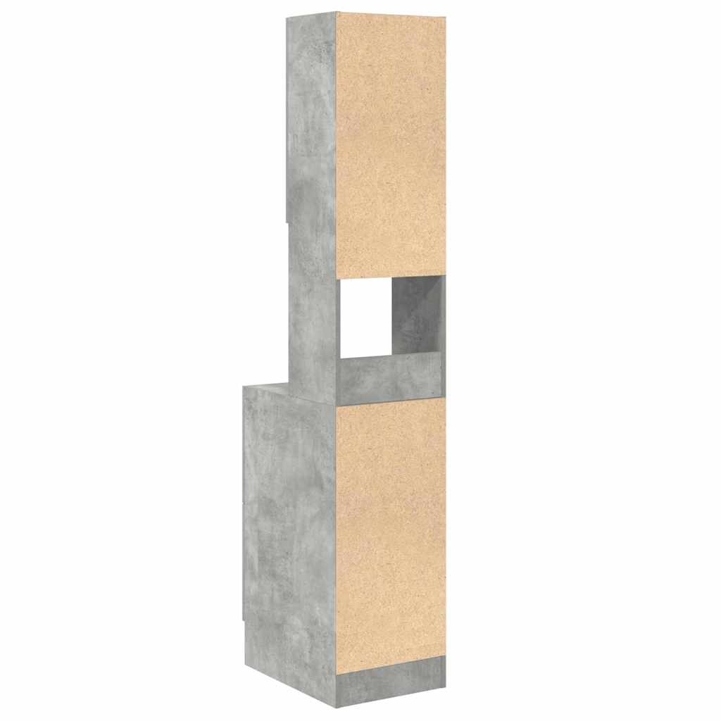 Keukenkast met lade Grijs 35 x 50 x 180 cm Bewerkt hout is nu te koop bij PeponiXL, paradijselijk wonen!