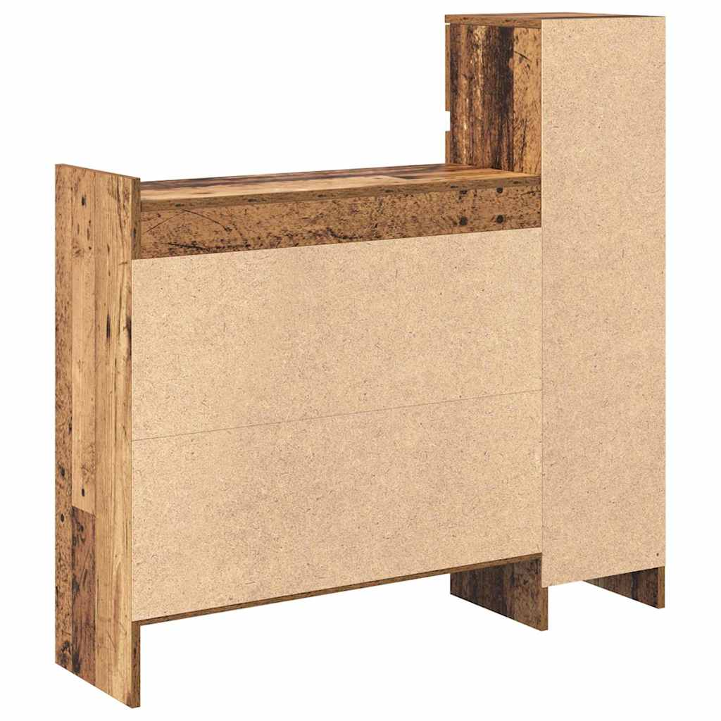 Schoenenkast 100,5 x 28 x 100 cm Bewerkt hout Oudhout