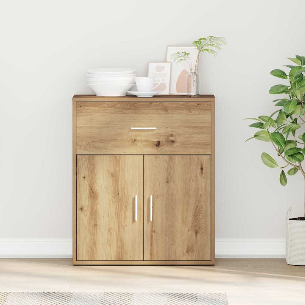 Dressoir met lade Artisan Eiken 60 x 31 x 70 cm Bewerkt hout is nu te koop bij PeponiXL, paradijselijk wonen!