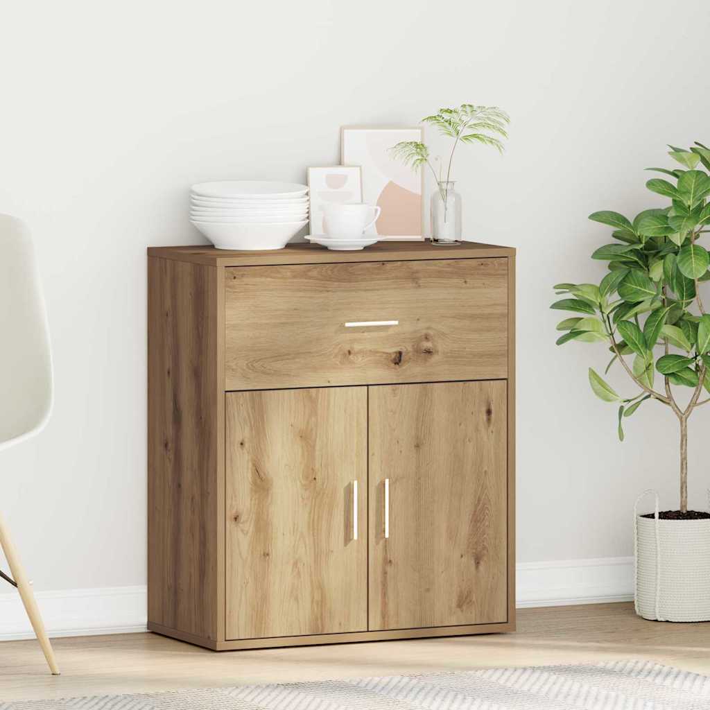 Dressoir met lade Artisan Eiken 60 x 31 x 70 cm Bewerkt hout is nu te koop bij PeponiXL, paradijselijk wonen!
