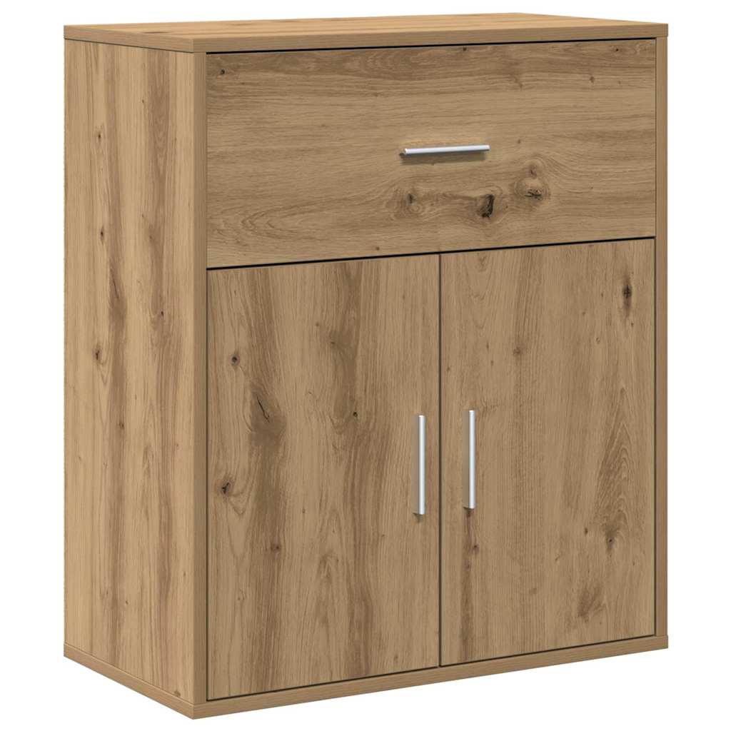 Dressoir met lade Artisan Eiken 60 x 31 x 70 cm Bewerkt hout is nu te koop bij PeponiXL, paradijselijk wonen!