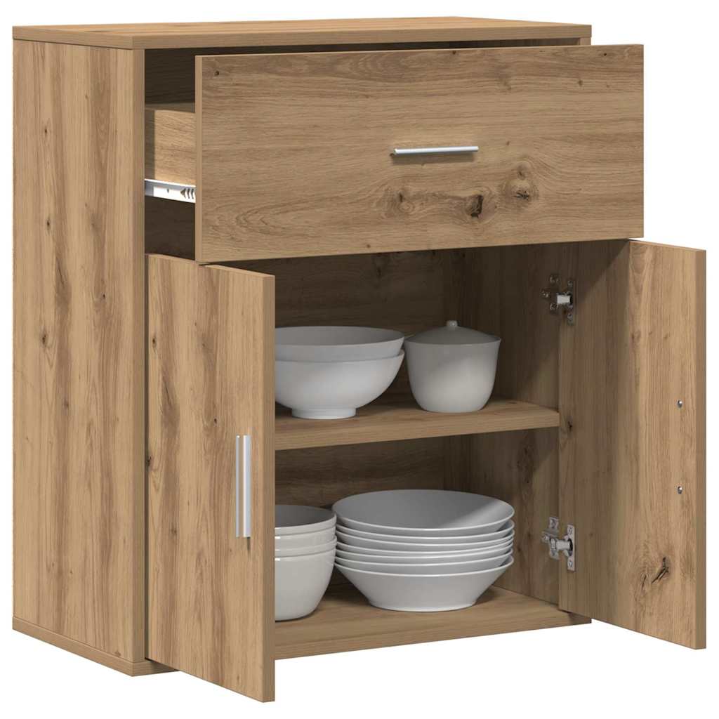 Dressoir met lade Artisan Eiken 60 x 31 x 70 cm Bewerkt hout is nu te koop bij PeponiXL, paradijselijk wonen!