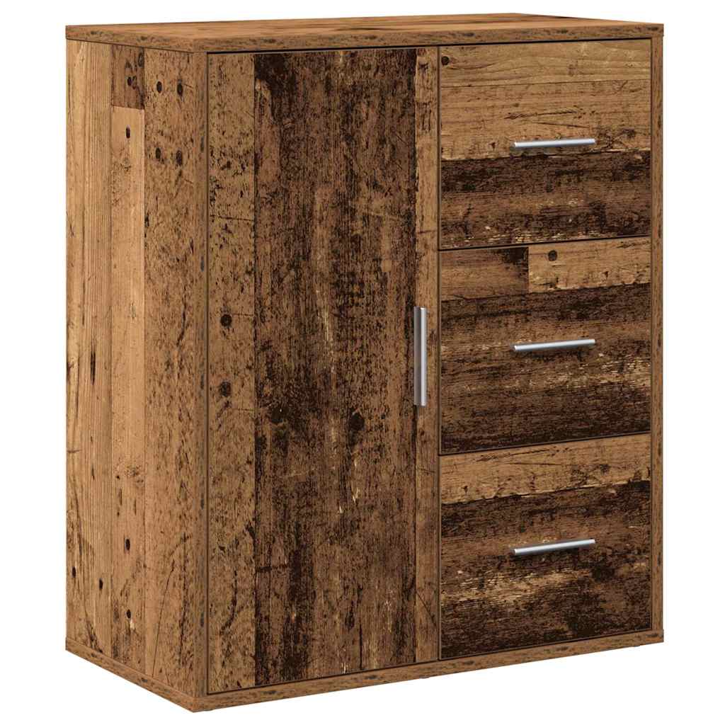 Dressoir met lade Oudhout 60 x 31 x 70 cm Bewerkt hout is nu te koop bij PeponiXL, paradijselijk wonen!