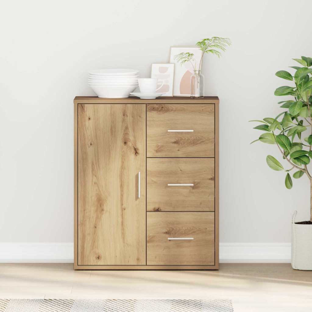 Dressoir met lade Artisan Eiken 60 x 31 x 70 cm Bewerkt hout is nu te koop bij PeponiXL, paradijselijk wonen!