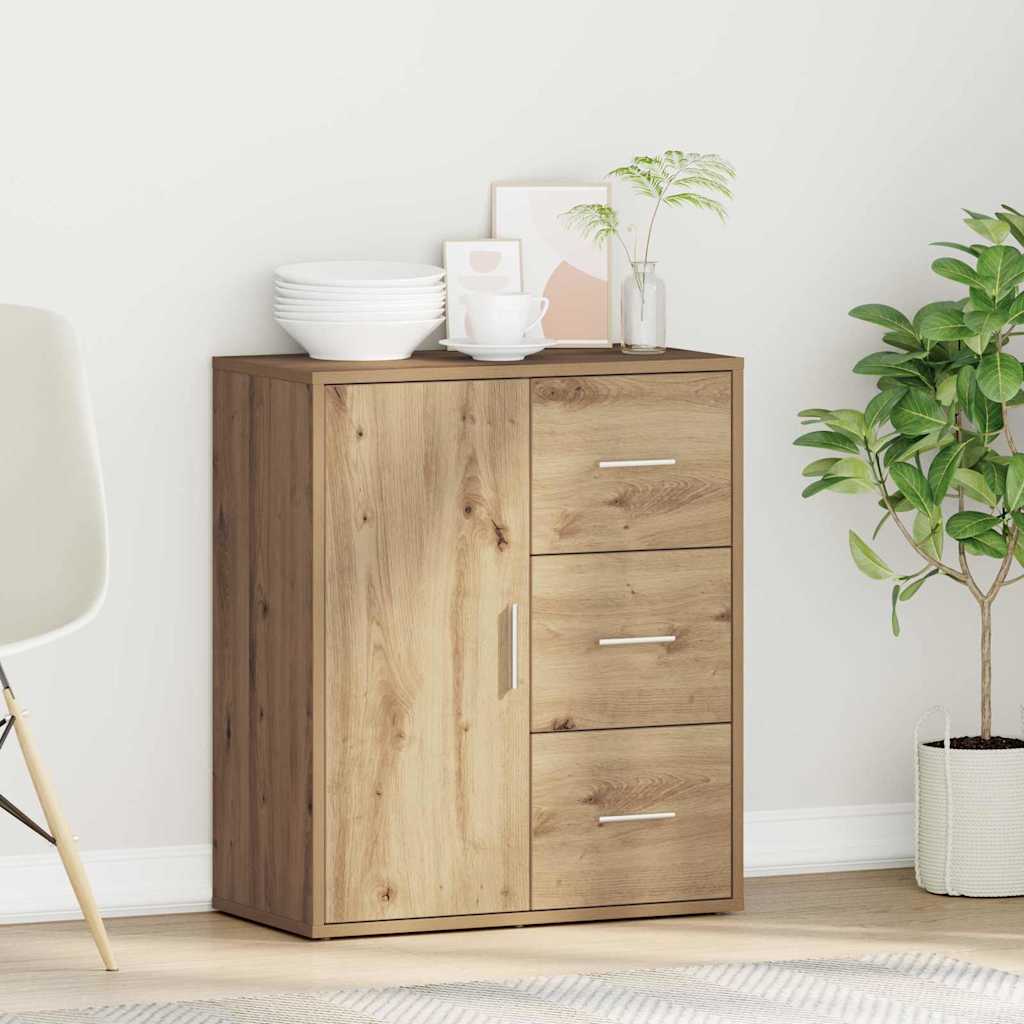 Dressoir met lade Artisan Eiken 60 x 31 x 70 cm Bewerkt hout is nu te koop bij PeponiXL, paradijselijk wonen!