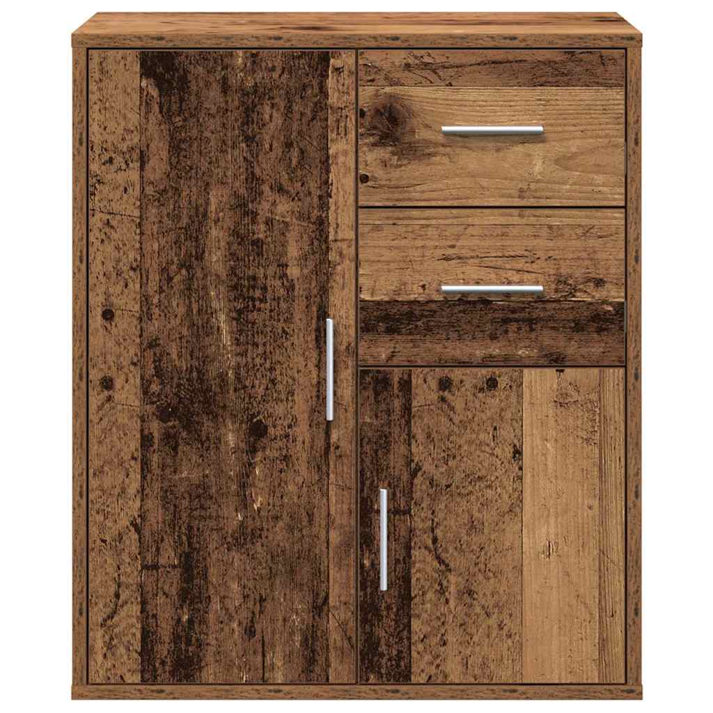 Dressoir met lade Oudhout 60 x 31 x 70 cm Bewerkt hout is nu te koop bij PeponiXL, paradijselijk wonen!