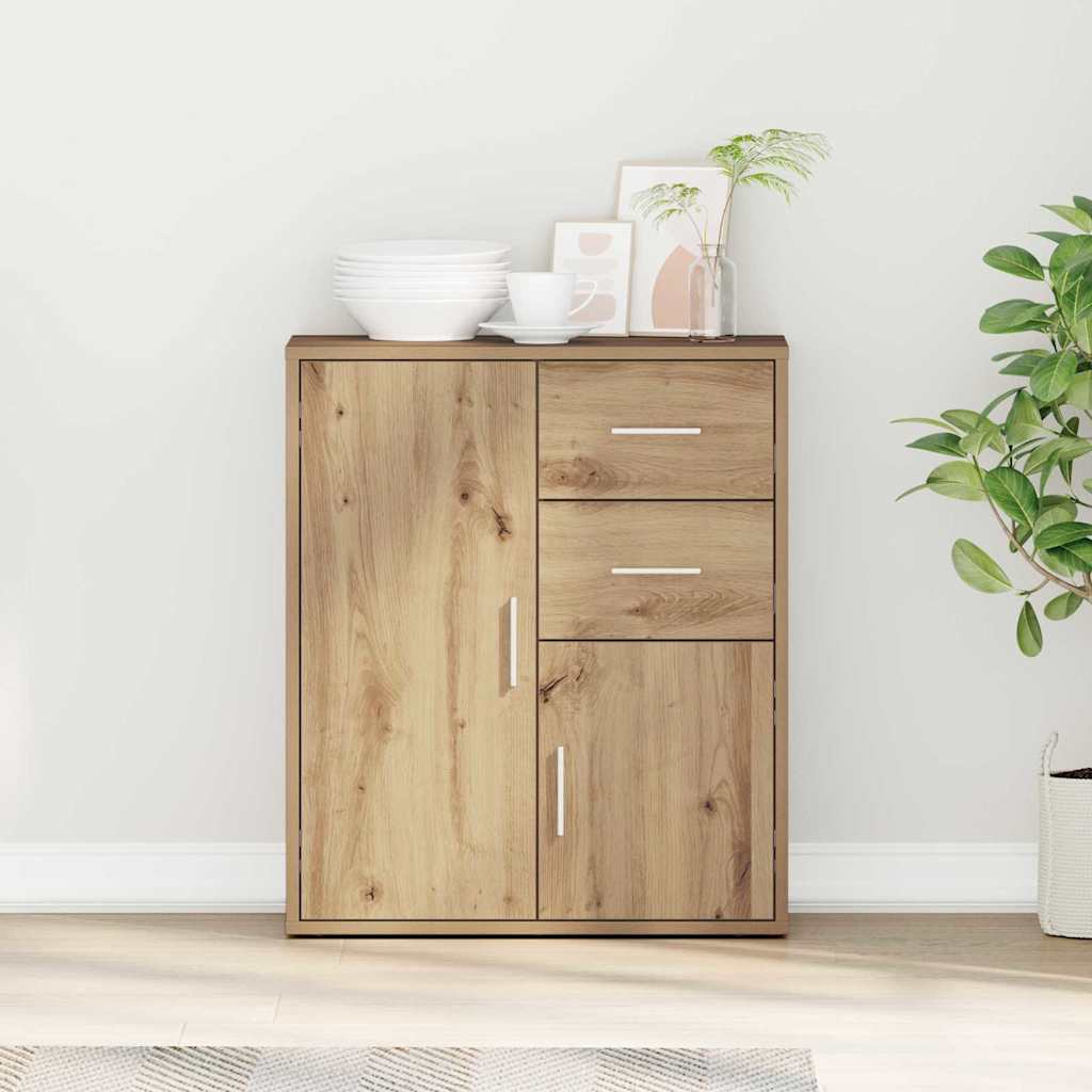 Dressoir met lade Artisan Eiken 60 x 31 x 70 cm Bewerkt hout is nu te koop bij PeponiXL, paradijselijk wonen!