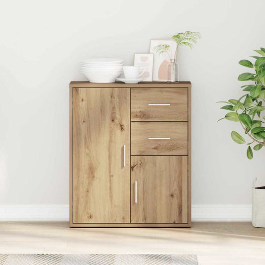 Dressoir met lade Artisan Eiken 60 x 31 x 70 cm Bewerkt hout is nu te koop bij PeponiXL, paradijselijk wonen!
