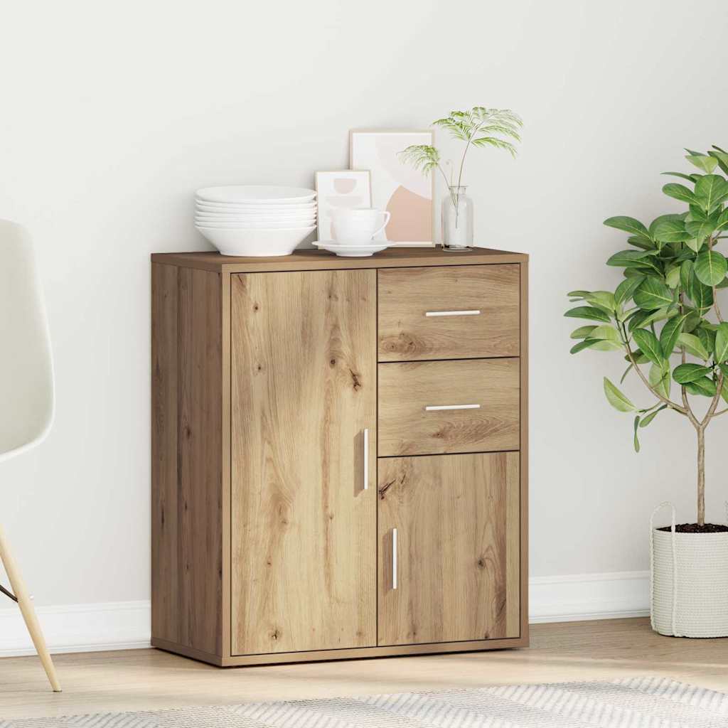 Dressoir met lade Artisan Eiken 60 x 31 x 70 cm Bewerkt hout is nu te koop bij PeponiXL, paradijselijk wonen!