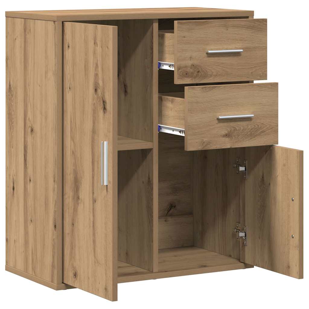 Dressoir met lade Artisan Eiken 60 x 31 x 70 cm Bewerkt hout is nu te koop bij PeponiXL, paradijselijk wonen!