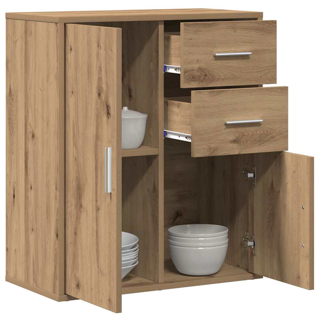 Dressoir met lade Artisan Eiken 60 x 31 x 70 cm Bewerkt hout is nu te koop bij PeponiXL, paradijselijk wonen!