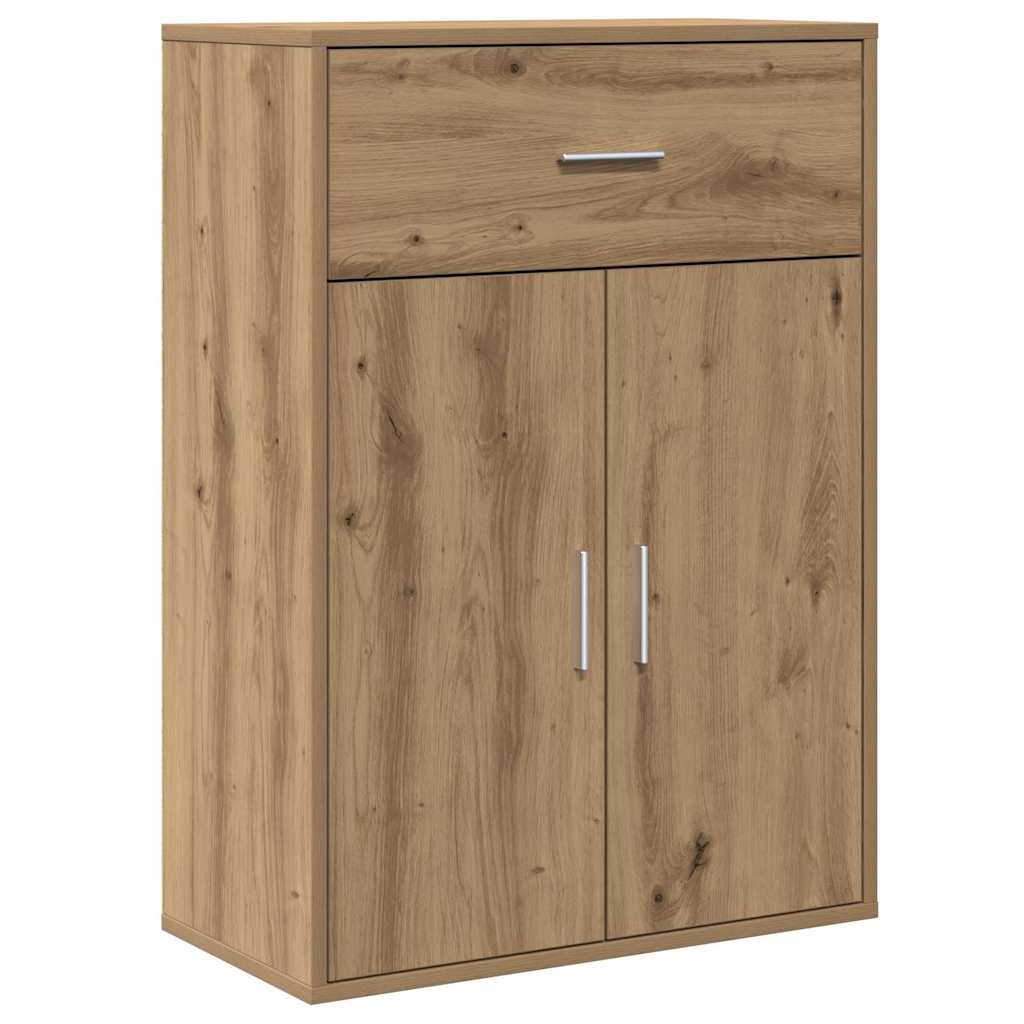 Dressoir met lade Artisan Eiken 60 x 30 x 84 cm Bewerkt hout is nu te koop bij PeponiXL, paradijselijk wonen!