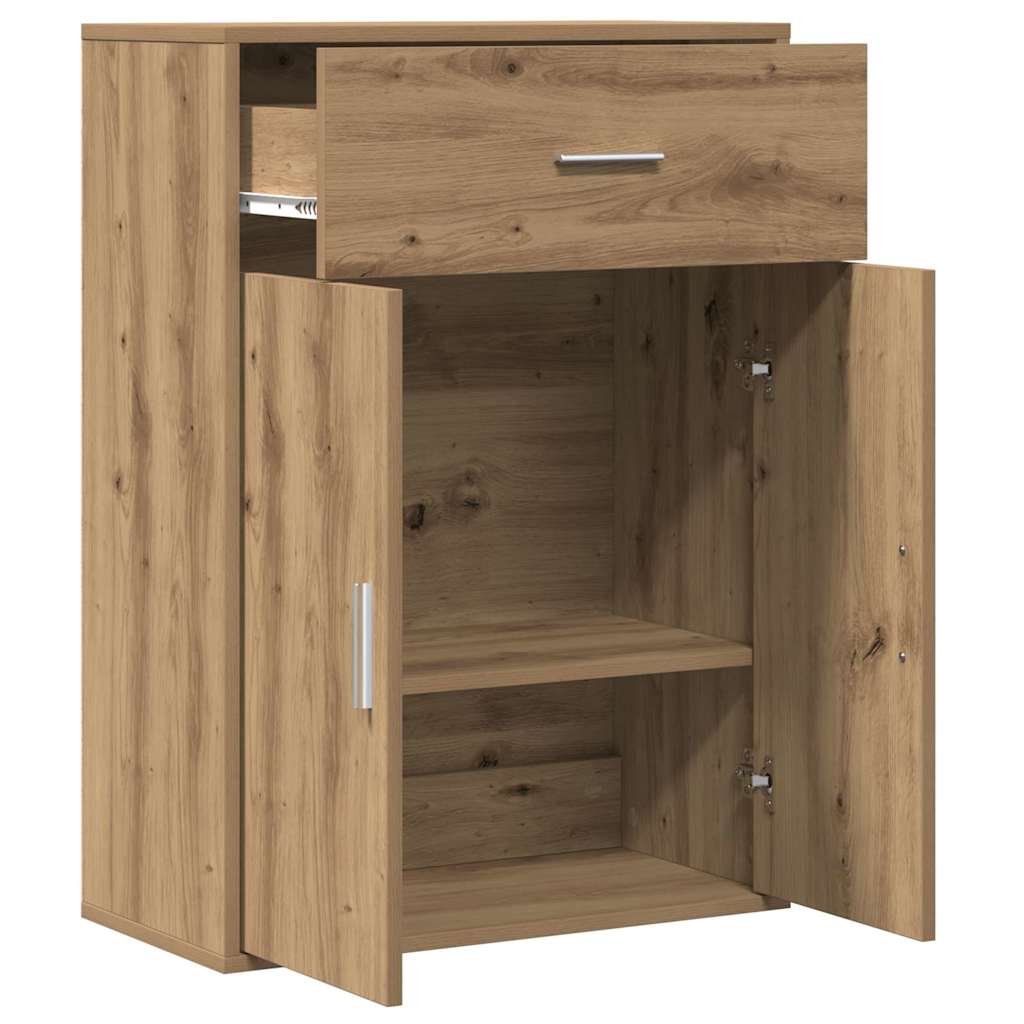 Dressoir met lade Artisan Eiken 60 x 30 x 84 cm Bewerkt hout is nu te koop bij PeponiXL, paradijselijk wonen!