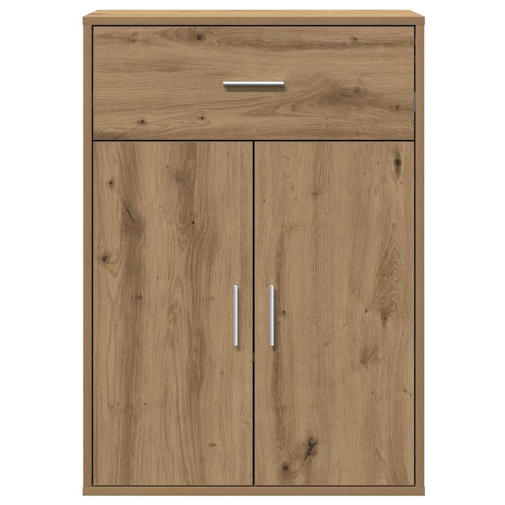 Dressoir met lade Artisan Eiken 60 x 30 x 84 cm Bewerkt hout is nu te koop bij PeponiXL, paradijselijk wonen!