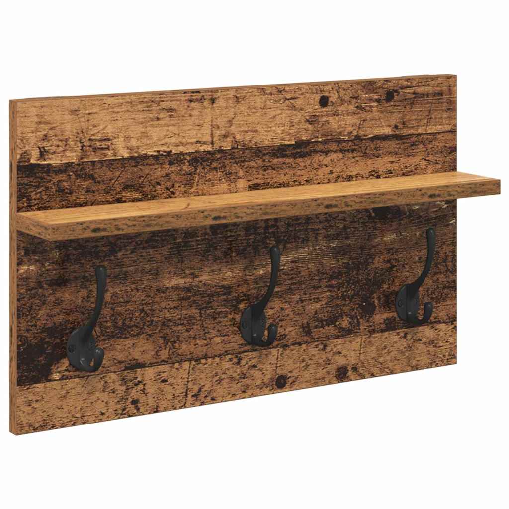 Halmeubelset met lade met plank 4 pcs Oudhout Bewerkt hout is nu te koop bij PeponiXL, paradijselijk wonen!