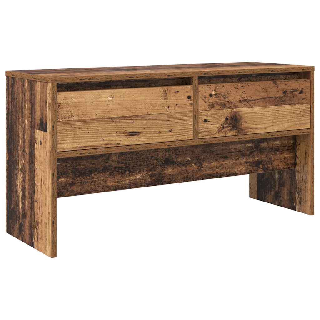 Halmeubelset met lade met plank 4 pcs Oudhout Bewerkt hout is nu te koop bij PeponiXL, paradijselijk wonen!