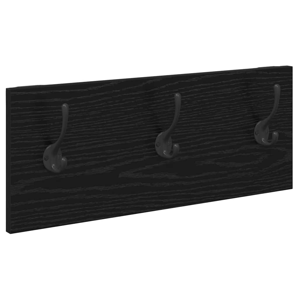 Halmeubelset met lade met plank 4 pcs Zwart Eiken Bewerkt hout is nu te koop bij PeponiXL, paradijselijk wonen!