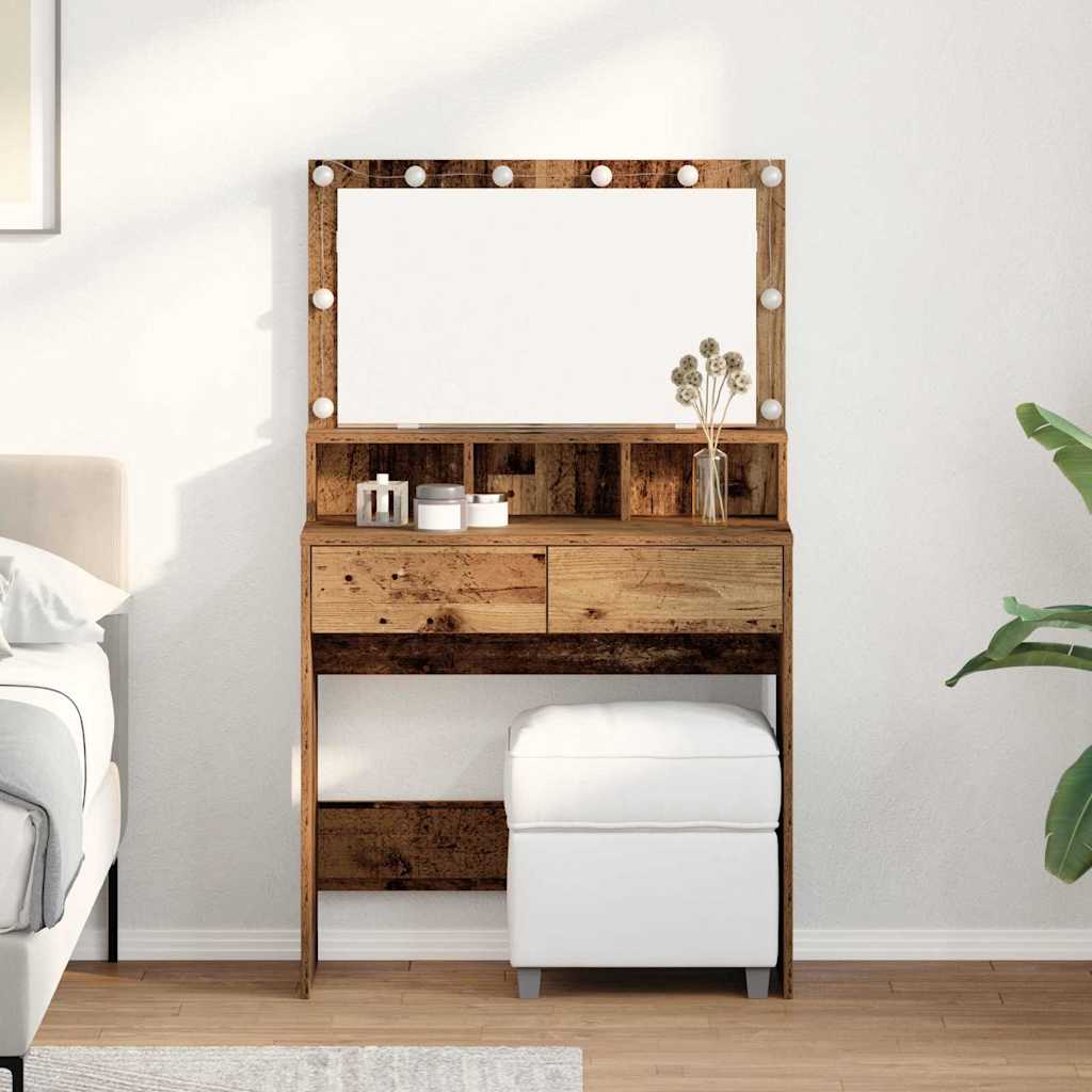 Plafondtafel met lade Oudhout 80 x 41 x 134,5 cm Bewerkt hout is nu te koop bij PeponiXL, paradijselijk wonen!