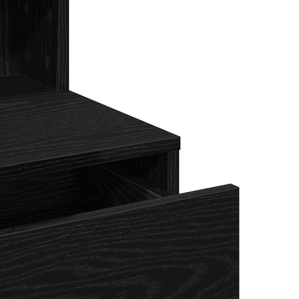 Plafondtafel Zwart Eiken 80 x 41 x 134,5 cm Bewerkt hout is nu te koop bij PeponiXL, paradijselijk wonen!