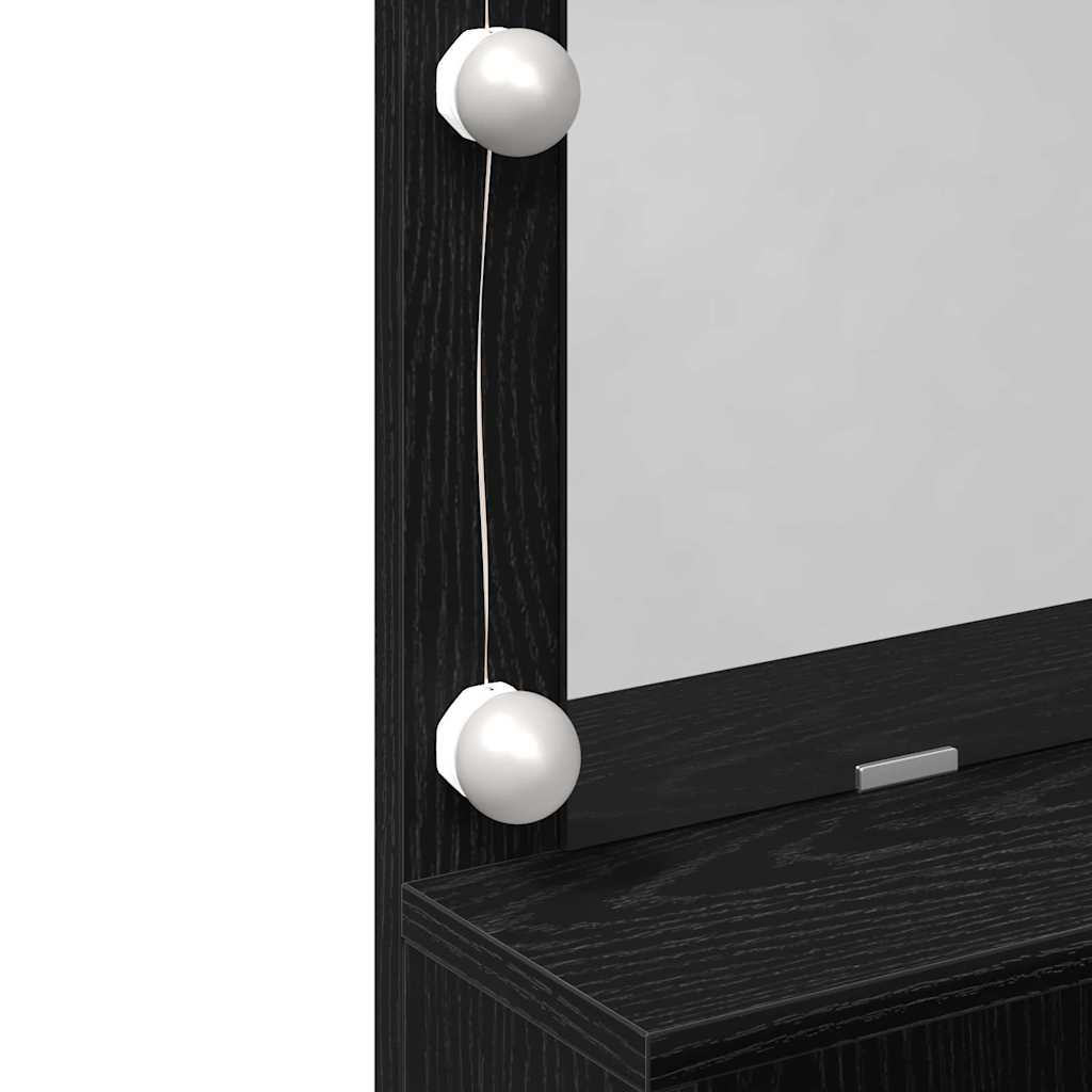 Plafondtafel Zwart Eiken 80 x 41 x 134,5 cm Bewerkt hout is nu te koop bij PeponiXL, paradijselijk wonen!
