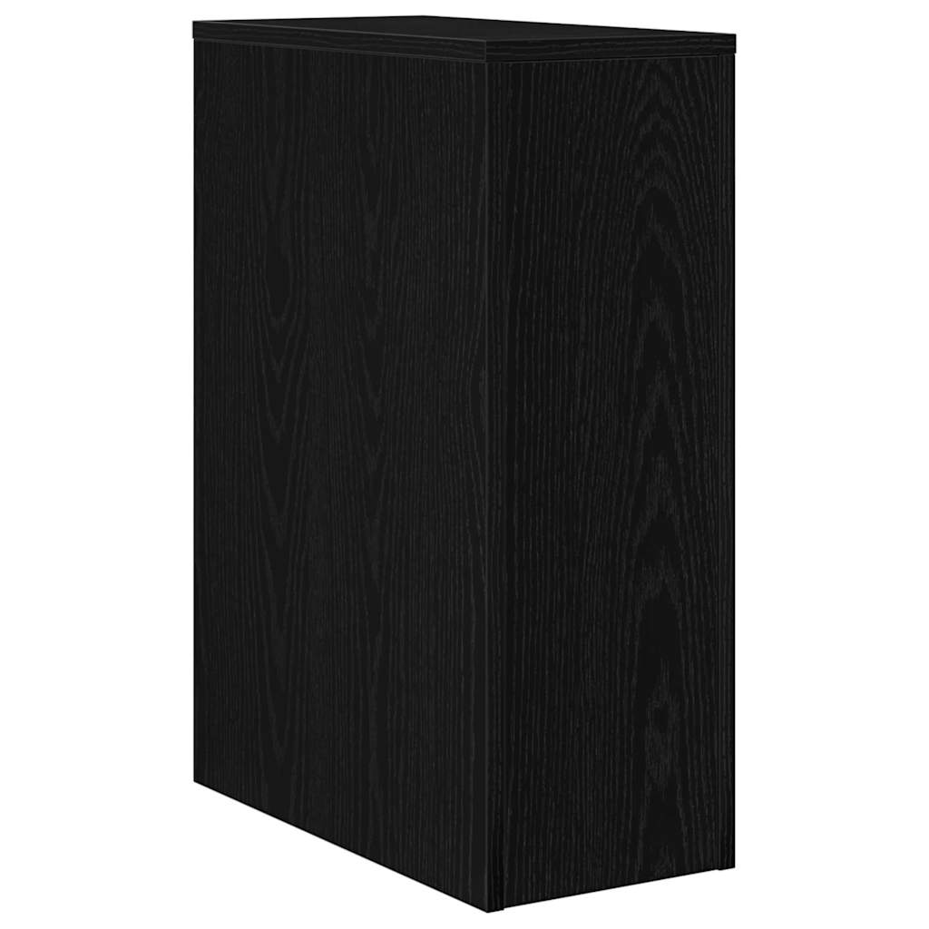 Badkamermeubelset Zwart Eiken 22 x 44 x 61.5 cm Bewerkt hout is nu te koop bij PeponiXL, paradijselijk wonen!