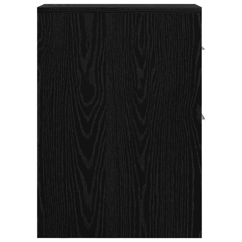 Badkamermeubelset Zwart Eiken 22 x 44 x 61.5 cm Bewerkt hout is nu te koop bij PeponiXL, paradijselijk wonen!