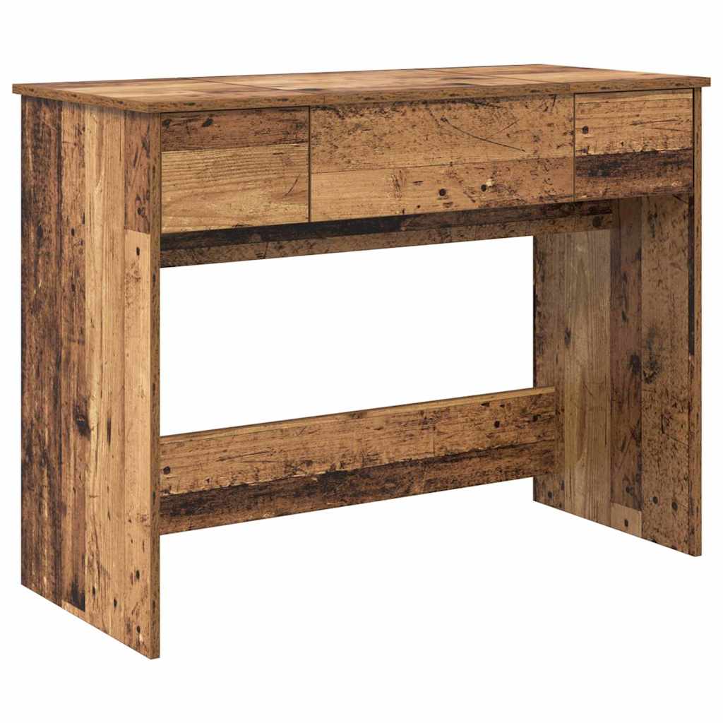 Cosmetische Tafel met lade met opslag Oudhout 100 x 45 x 76 cm is nu te koop bij PeponiXL, paradijselijk wonen!