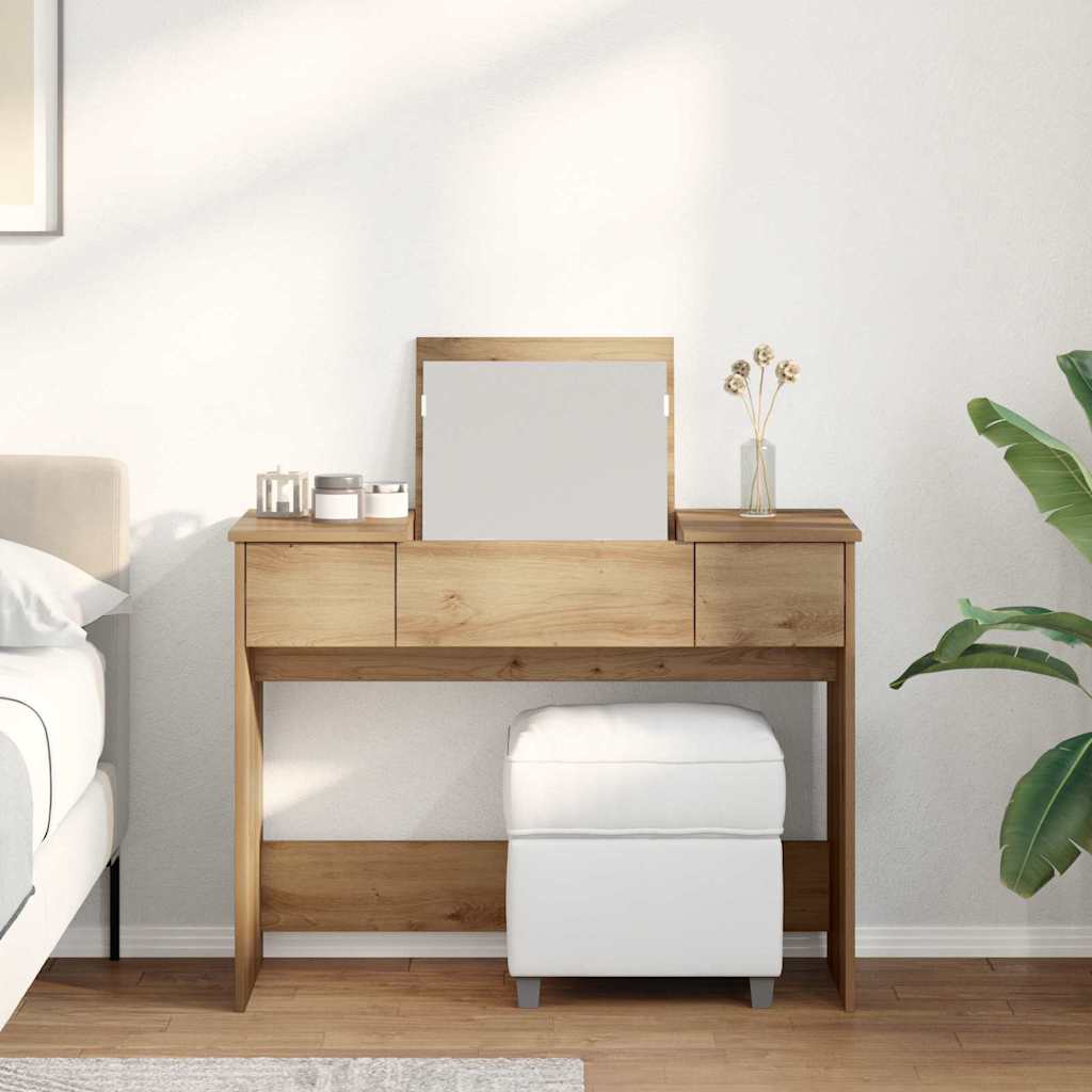 Cosmetische Tafel met lade Artisan Eiken 100 x 45 x 76 cm is nu te koop bij PeponiXL, paradijselijk wonen!
