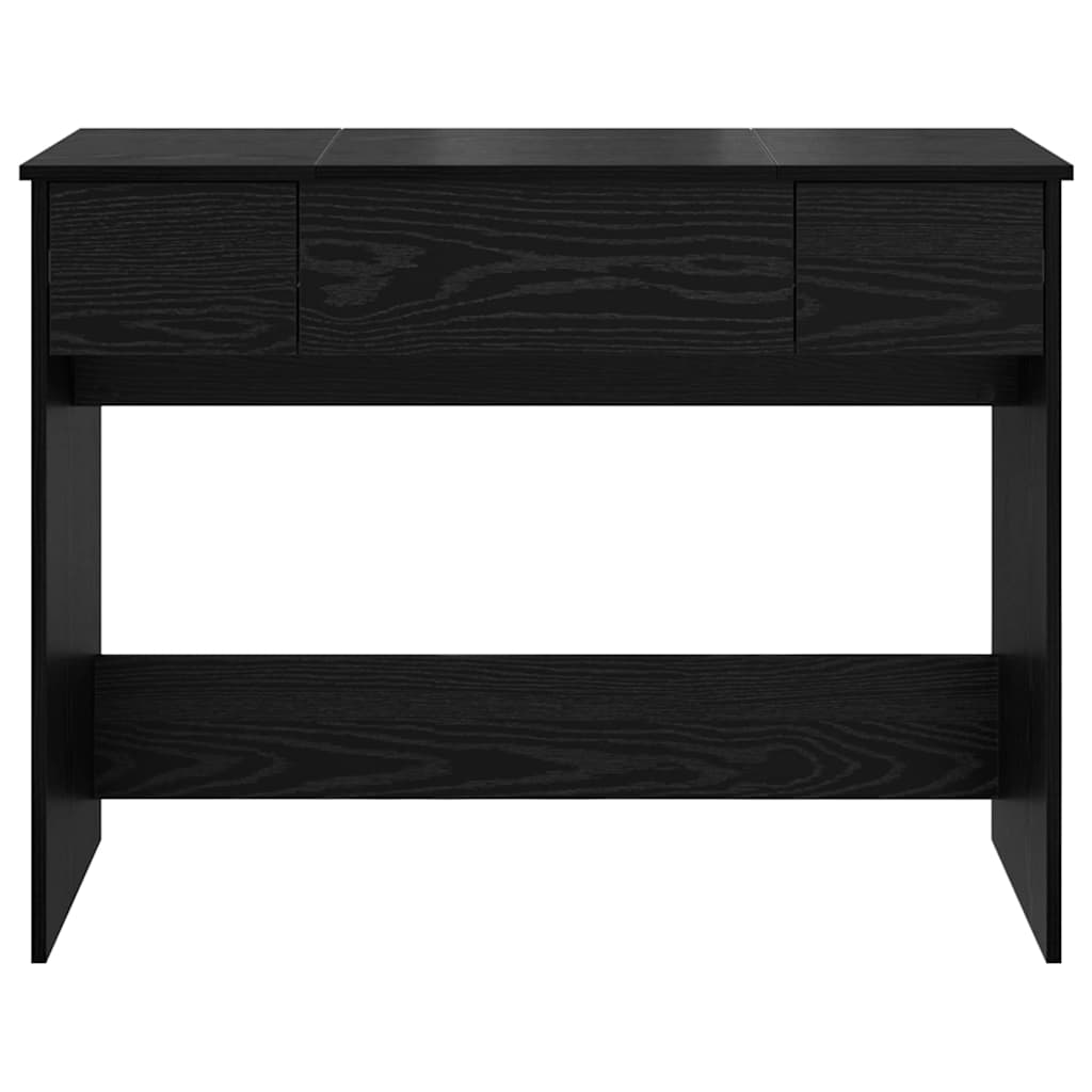 Cosmetische Tafel met lade Zwart Eiken 100 x 45 x 76 cm is nu te koop bij PeponiXL, paradijselijk wonen!