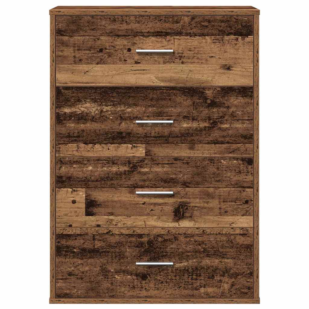 Dressoir met lade Oudhout 60 x 31 x 84 cm Bewerkt hout is nu te koop bij PeponiXL, paradijselijk wonen!
