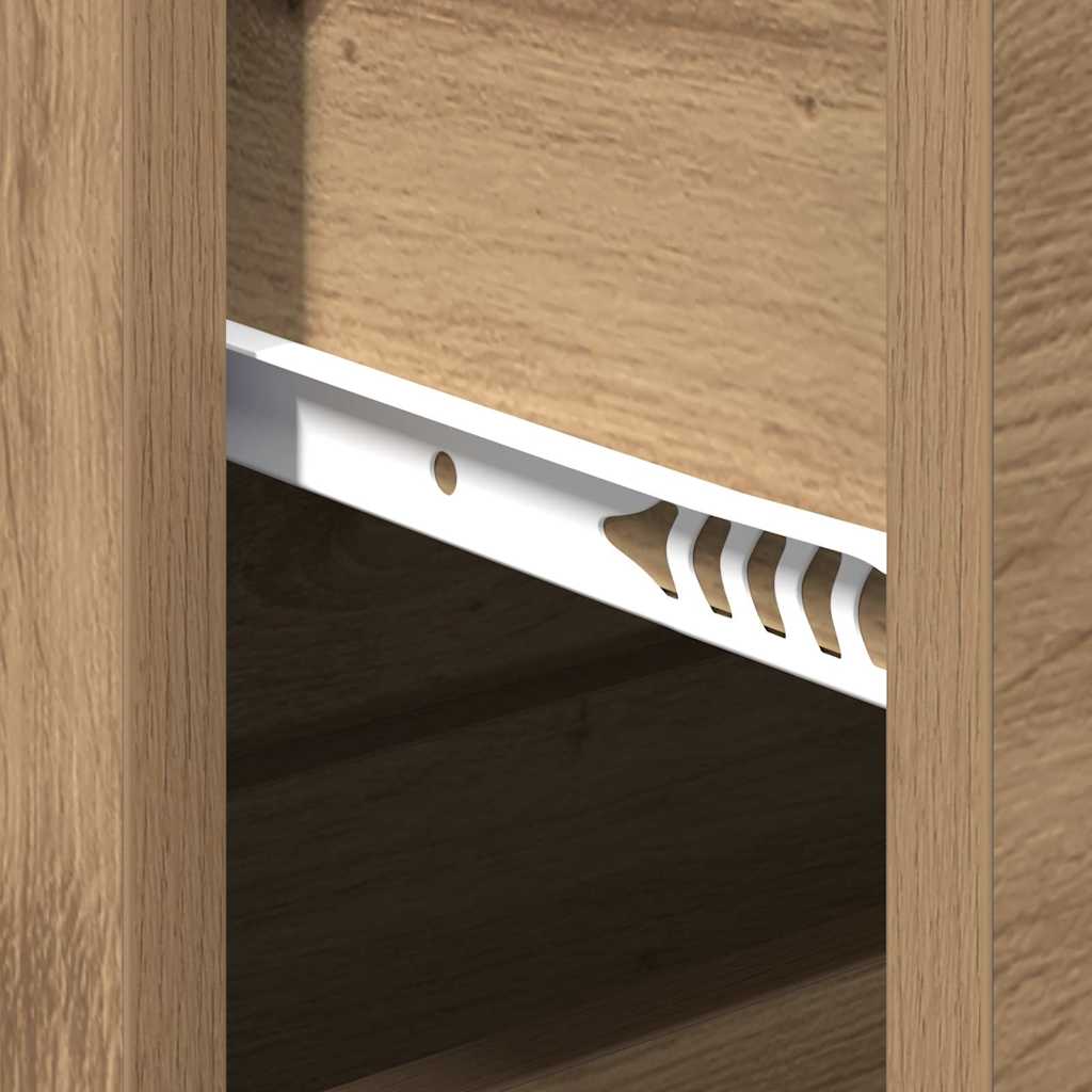 Dressoir met lade Artisan Eiken 60 x 31 x 84 cm Bewerkt hout is nu te koop bij PeponiXL, paradijselijk wonen!