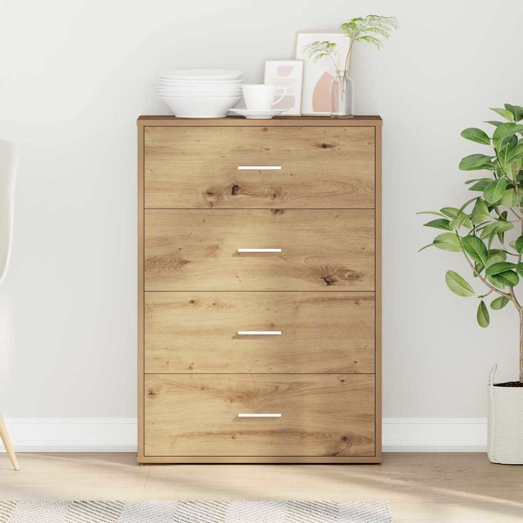 Dressoir met lade Artisan Eiken 60 x 31 x 84 cm Bewerkt hout is nu te koop bij PeponiXL, paradijselijk wonen!