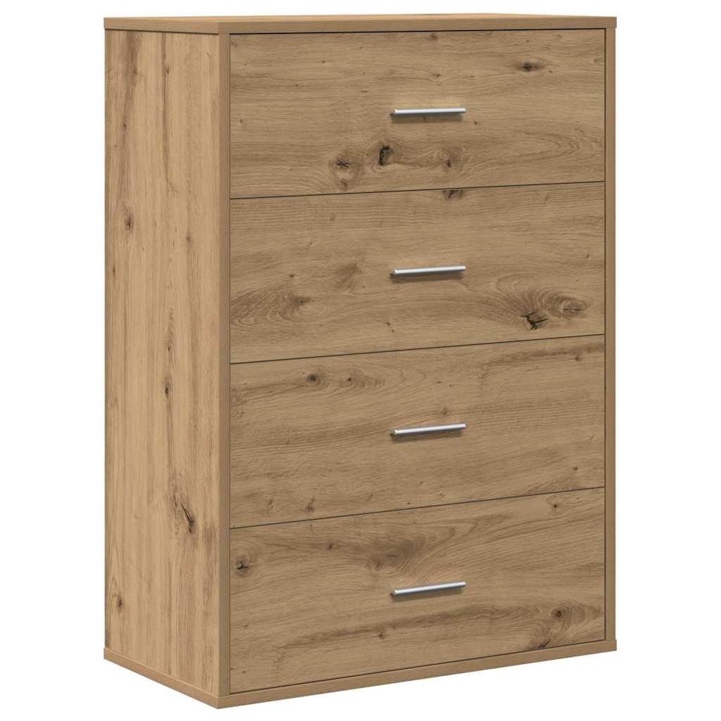 Dressoir met lade Artisan Eiken 60 x 31 x 84 cm Bewerkt hout is nu te koop bij PeponiXL, paradijselijk wonen!