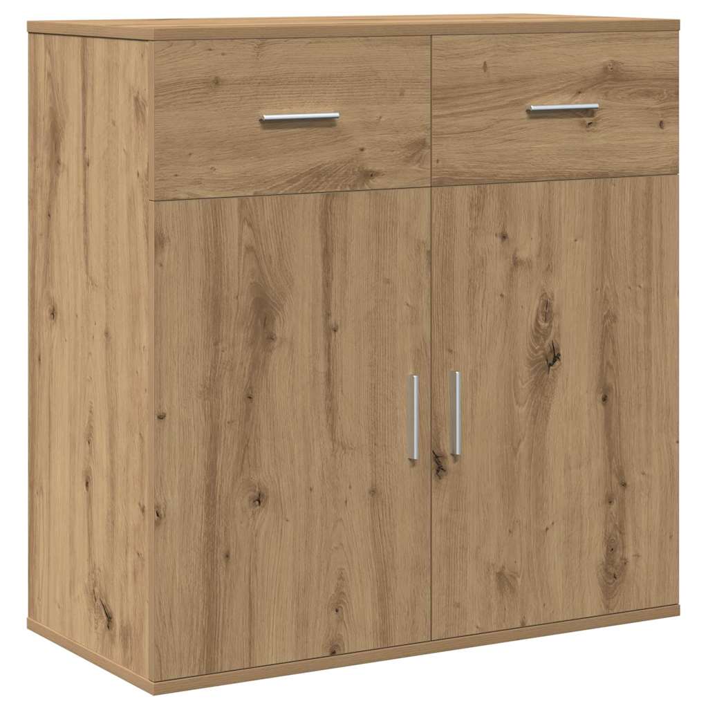 Dressoir met lade Artisan Eiken 78 x 38 x 80 cm Bewerkt hout is nu te koop bij PeponiXL, paradijselijk wonen!