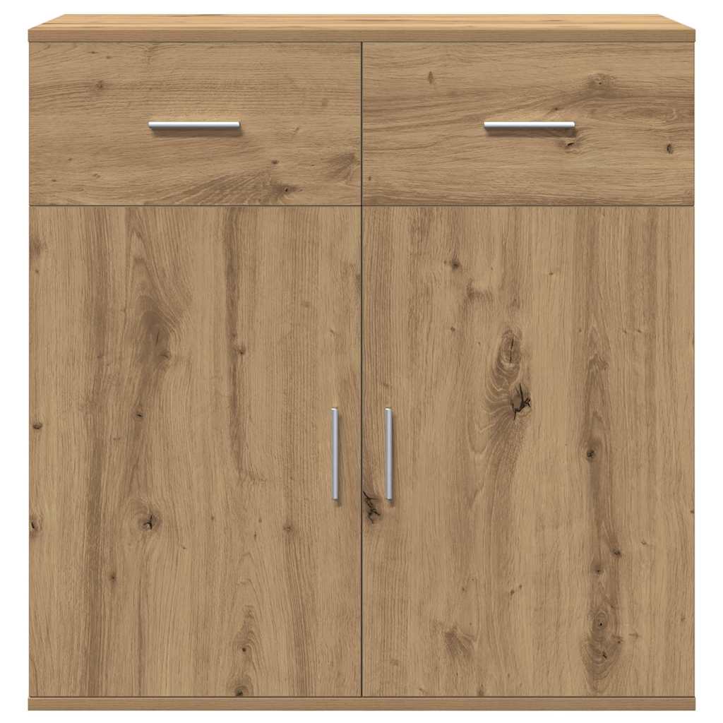 Dressoir met lade Artisan Eiken 78 x 38 x 80 cm Bewerkt hout is nu te koop bij PeponiXL, paradijselijk wonen!