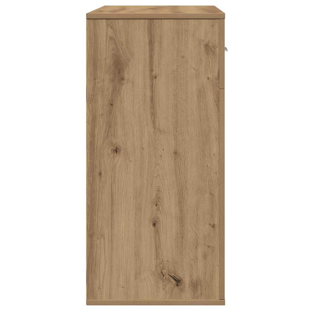 Dressoir met lade Artisan Eiken 78 x 38 x 80 cm Bewerkt hout is nu te koop bij PeponiXL, paradijselijk wonen!