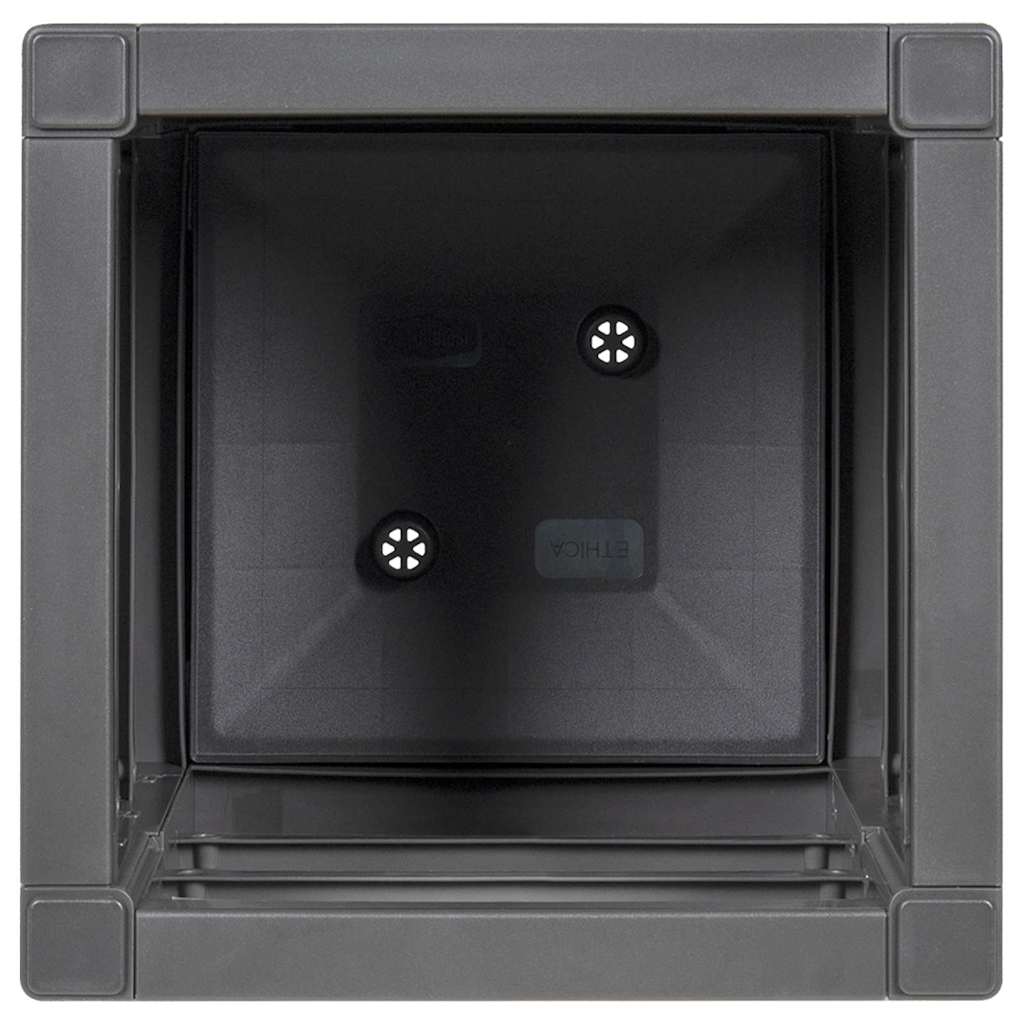 Tuin Bloempot Antraciet 36 x 36 x 35 cm Polypropyleen is nu te koop bij PeponiXL, paradijselijk wonen!