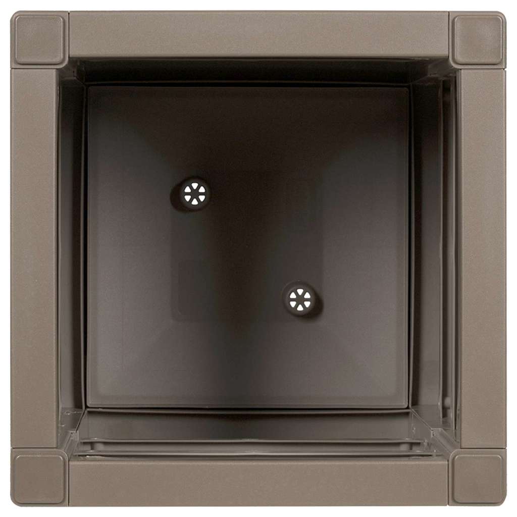 Tuin Bloempot Grijs 36 x 36 x 35 cm Polypropyleen is nu te koop bij PeponiXL, paradijselijk wonen!