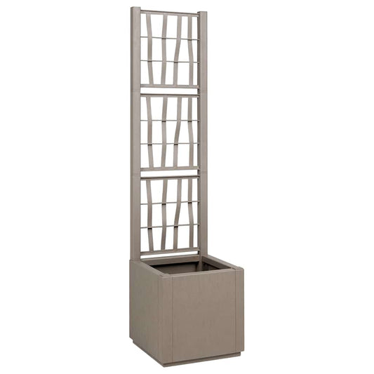 Tuindruppel met Trellis Licht Bruin 36 x 36 x 140 cm PP is nu te koop bij PeponiXL, paradijselijk wonen!