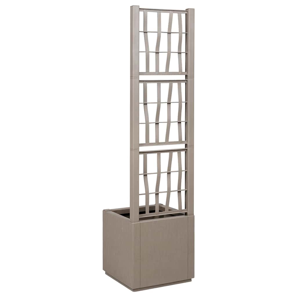 Tuindruppel met Trellis Licht Bruin 36 x 36 x 140 cm PP is nu te koop bij PeponiXL, paradijselijk wonen!