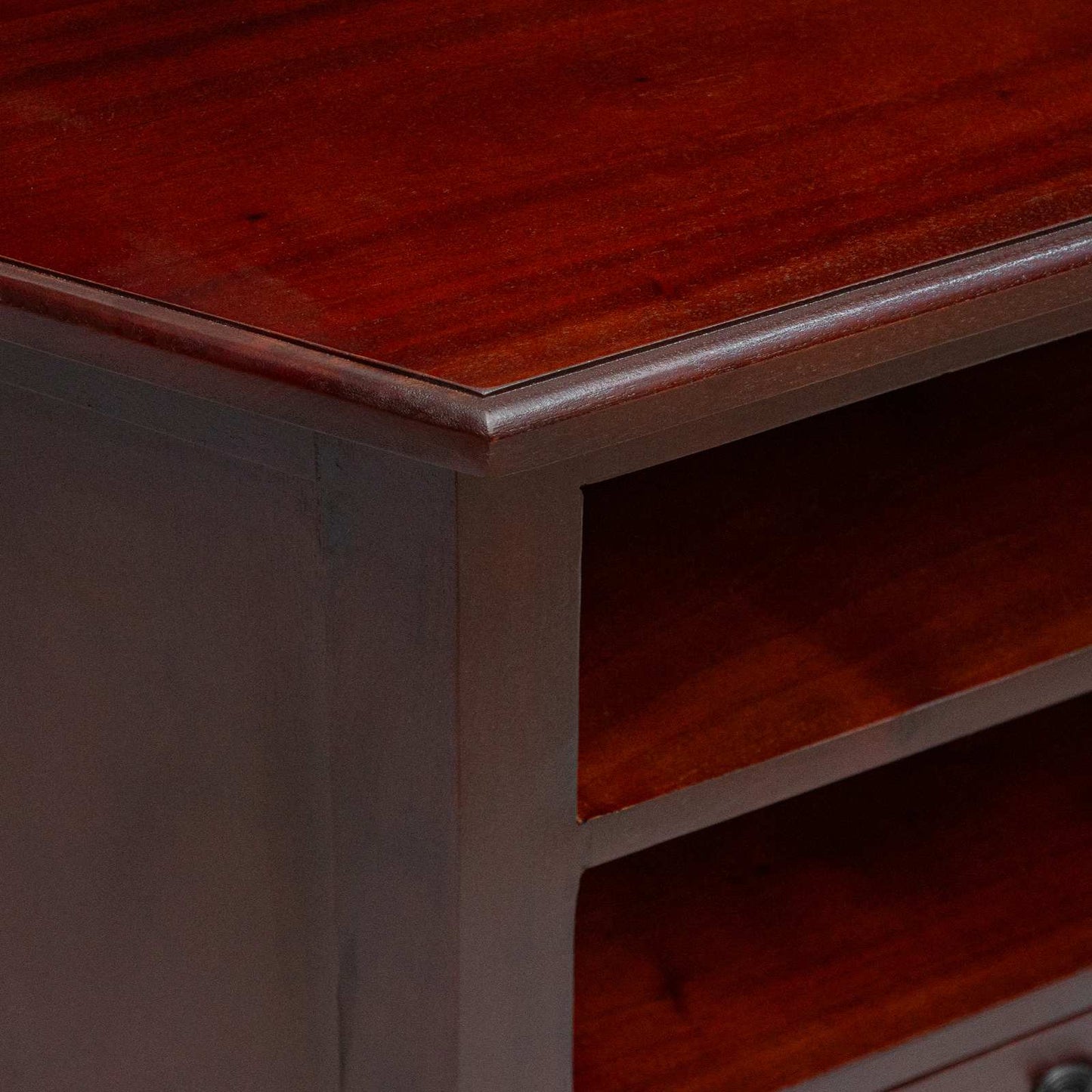 HoekTVKast met lade Bruin 79 x 40 x 46 cm Massief Mahoniehout is nu te koop bij PeponiXL, paradijselijk wonen!