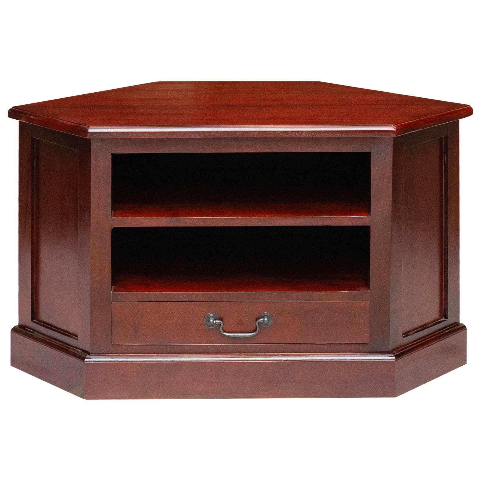 HoekTVKast met lade Bruin 79 x 40 x 46 cm Massief Mahoniehout is nu te koop bij PeponiXL, paradijselijk wonen!