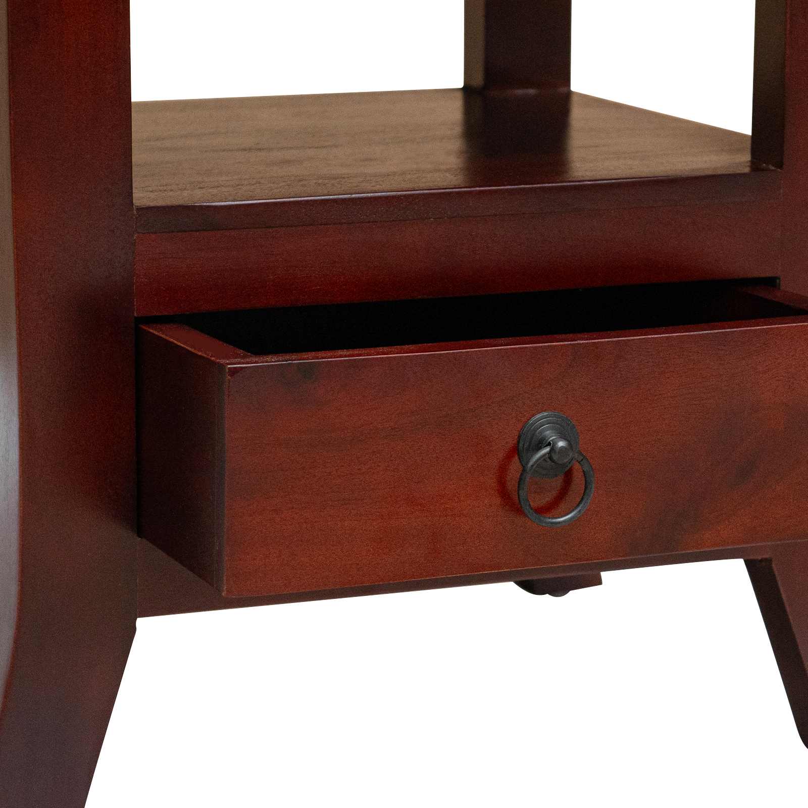 Nachtkastje Bruin 40 x 40 x 45,5 cm Massief Mahoniehout is nu te koop bij PeponiXL, paradijselijk wonen!