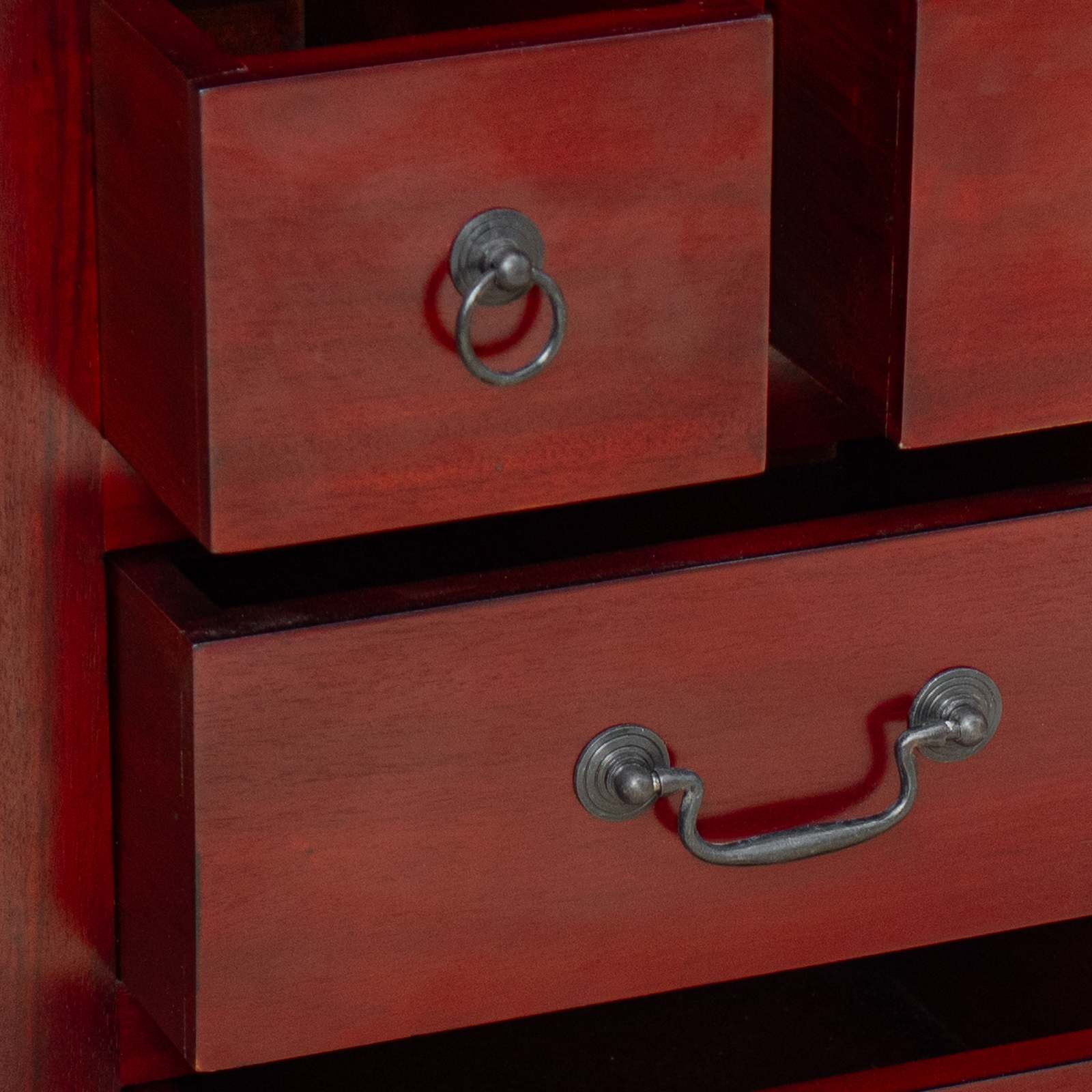 Ladekast met lade Bruin 45 x 35 x 100,5 cm Massief Mahoniehout is nu te koop bij PeponiXL, paradijselijk wonen!