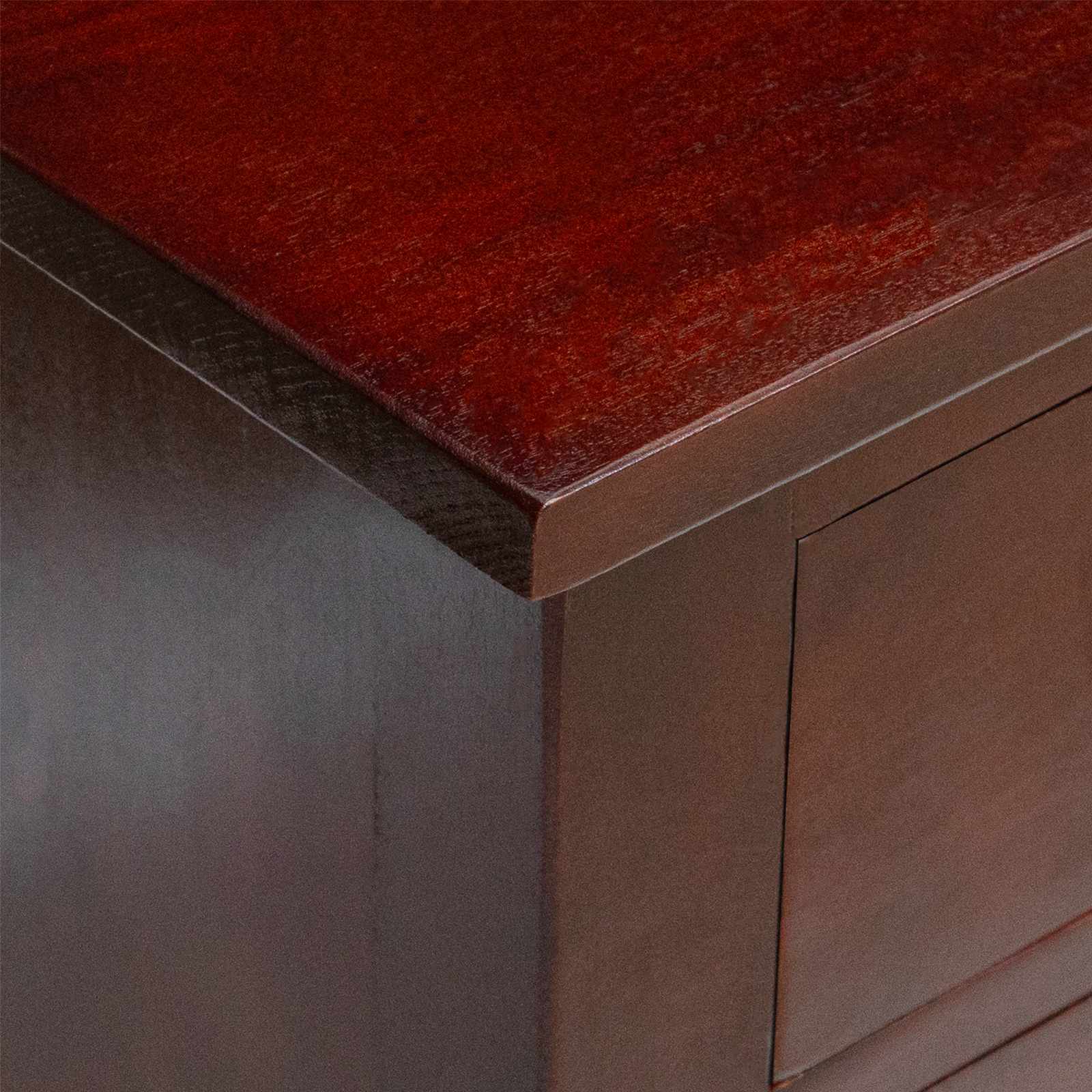 TV-kast met lade Bruin 100 x 40,5 x 46 cm Massief Mahoniehout is nu te koop bij PeponiXL, paradijselijk wonen!