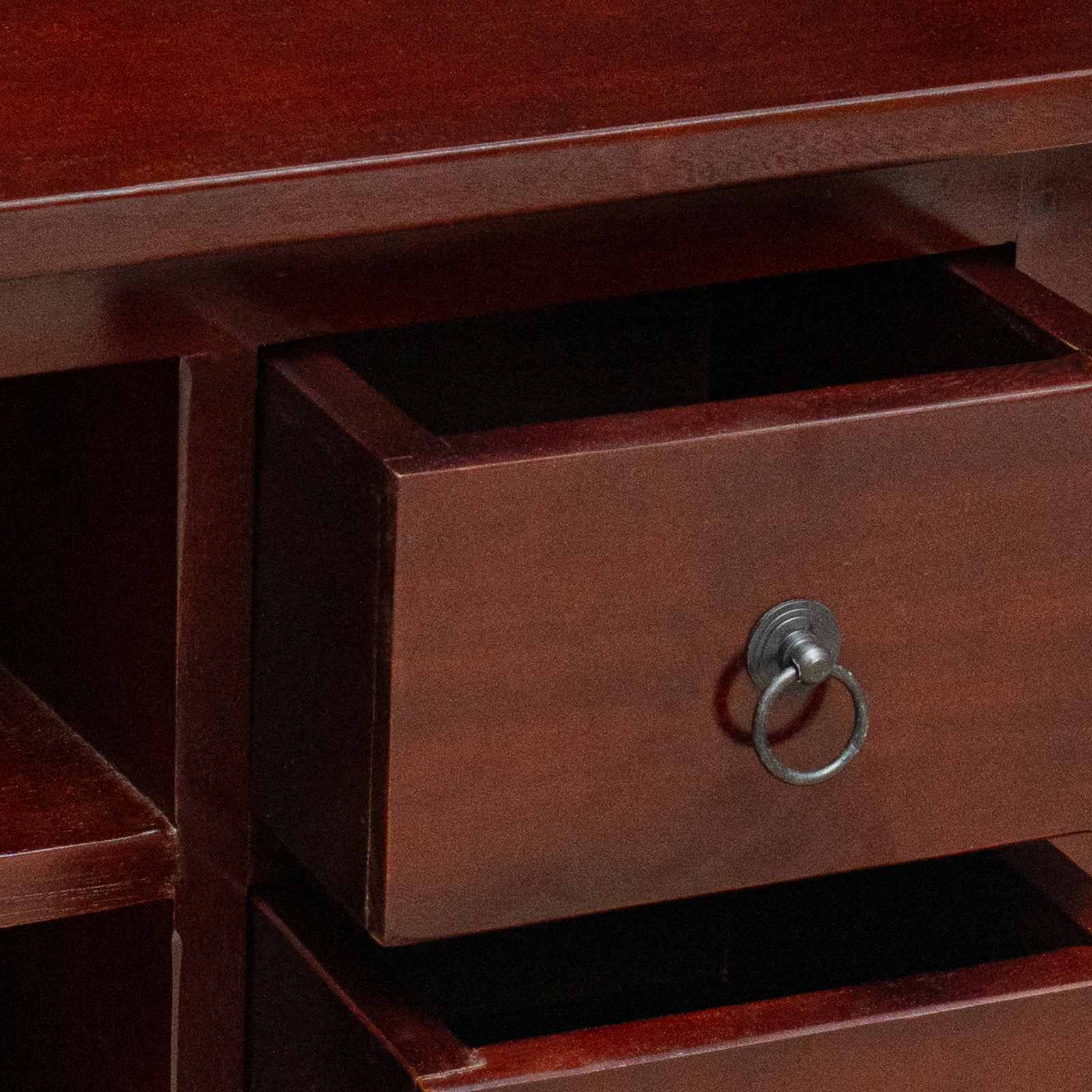 TV-kast met lade Bruin 100 x 40,5 x 46 cm Massief Mahoniehout is nu te koop bij PeponiXL, paradijselijk wonen!