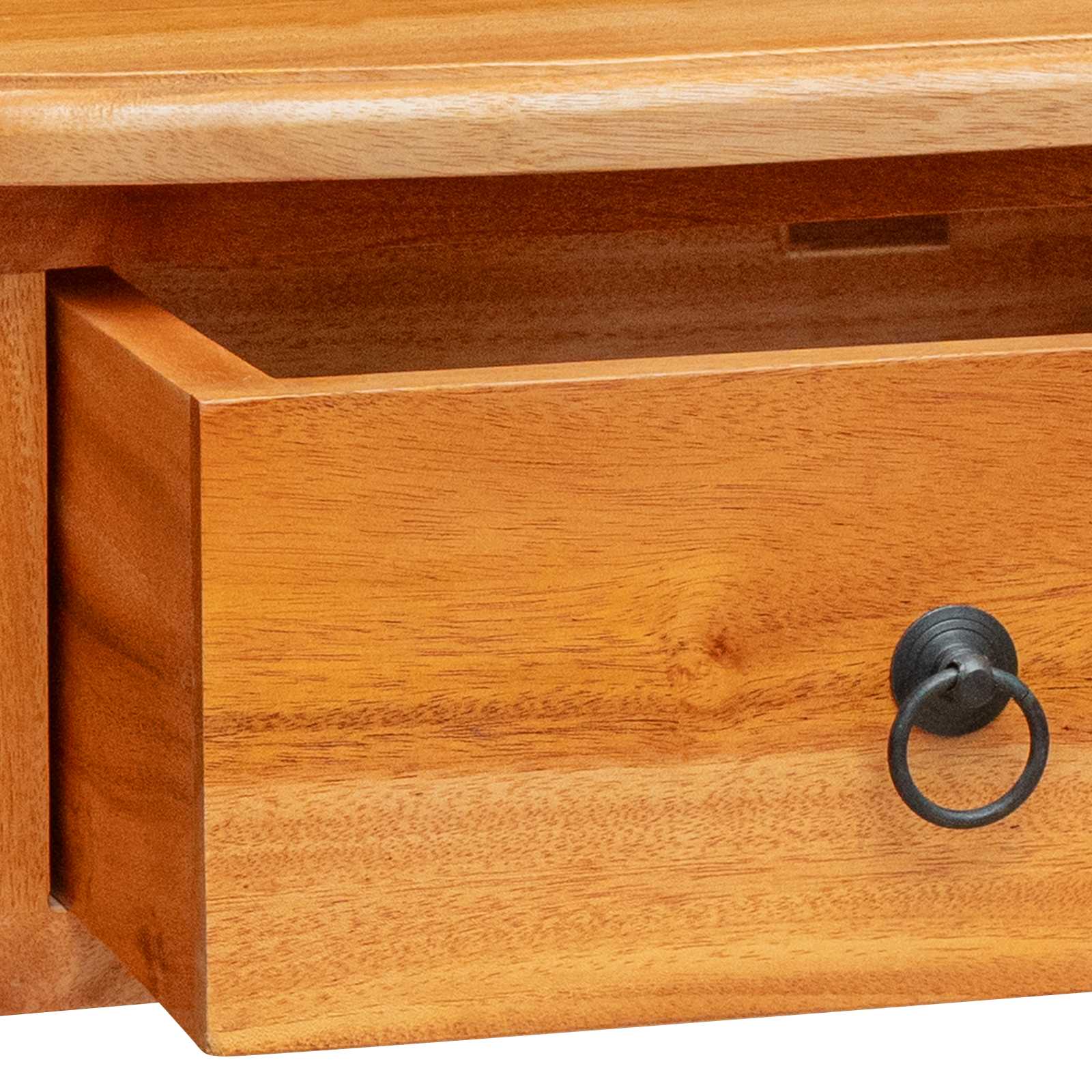 Wandtafel Naturel 50,5 x 30 x 75,5 cm Massief Mahoniehout is nu te koop bij PeponiXL, paradijselijk wonen!