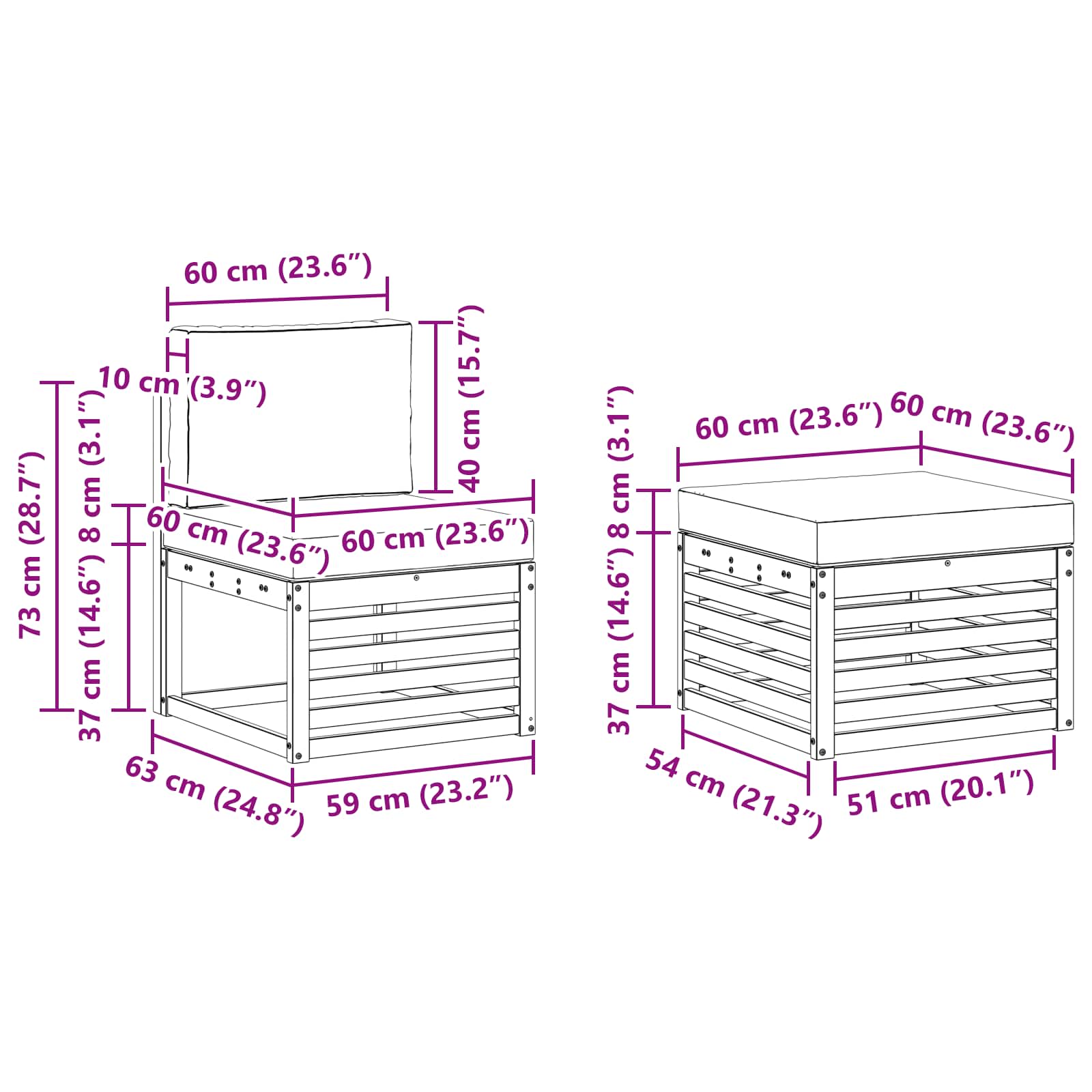 Buiten bankenset met kussen 5 pcs Natuurlijk en Lichtgrijs is nu te koop bij PeponiXL, paradijselijk wonen!