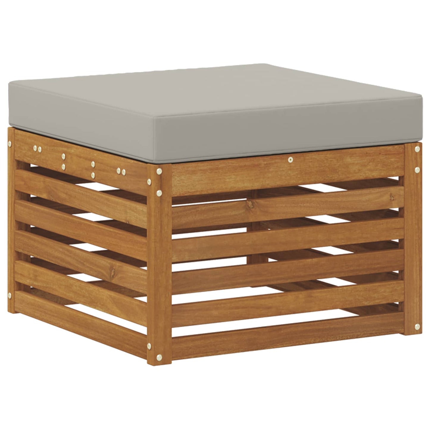 Buiten bankenset met kussen 9 pcs Natuurlijk en Lichtgrijs is nu te koop bij PeponiXL, paradijselijk wonen!